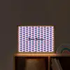 Schubben - Patroon - Blauw - Roze Light Box met batterij (Wandlamp kind) middel -sfeer1_kind