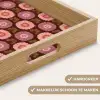 Retro - Madelief - Roze Dienblad Rechthoek middel 911 -USP_HandgreepNL