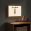 Paard - Galop - Bruin - Stippen Light Box met batterij (Wandlamp kind) middel -sfeer5_kind