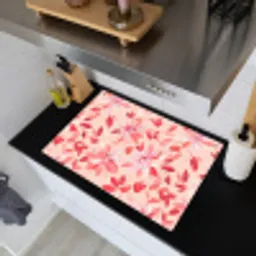 Botanisch - Bloemen - Rood Inductie beschemer met haakjes klein 777 -sfeer1