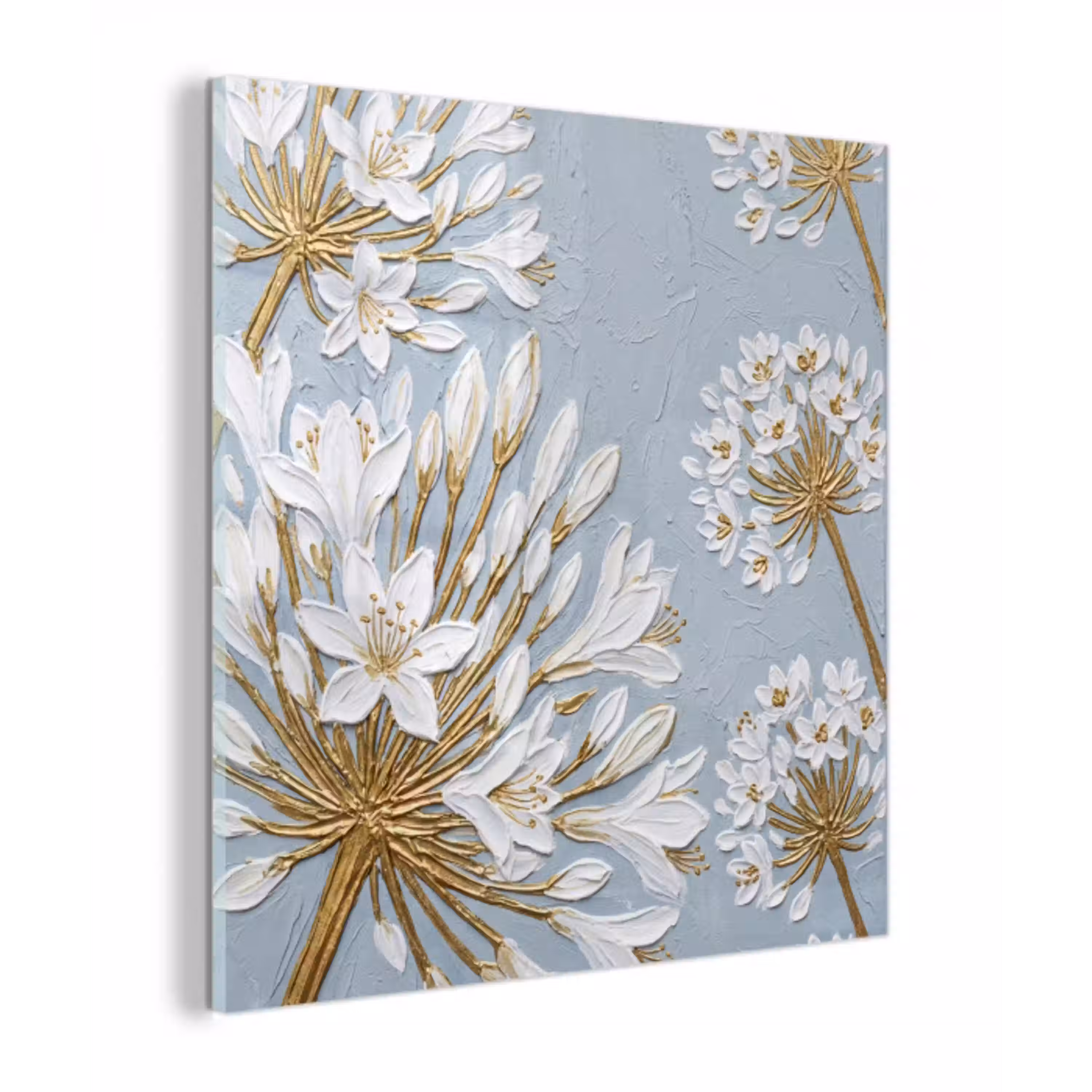 Illustratie - Bloemen - Blauw plexiglas 5mm klein -z3d