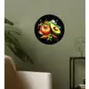 Tomaat - Avocado - Peper - Graffiti - Verf - Modern Wandcirkel behangsticker klein -sfeer2