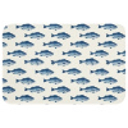 Vis - Patroon - Blauw Badmat klein 997 -3d