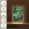Varenblad - Groen - Structuur - Wazig Light Box met kabel (Tafellamp) klein -USP_NL