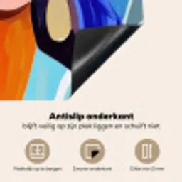 Portret - Vrouw - Modern Inductie beschermer vinyl 3mm middel -sfeer4