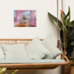 Pink - City - Bloemen tuinposter los doek klein -sfeer7