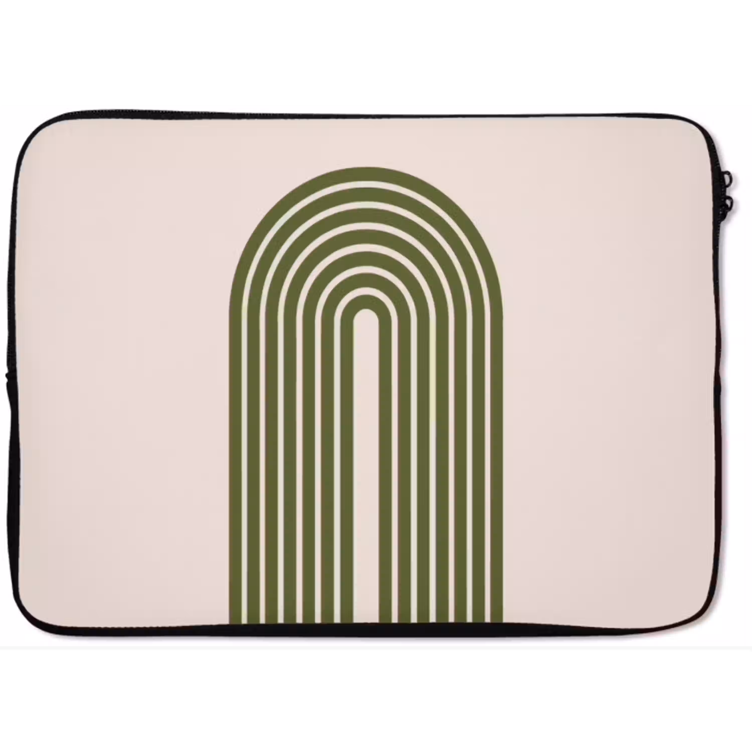 Abstract - Bogen - Modern - Groen - Kunst laptophoes neopreen klein -zkaufland3dotto