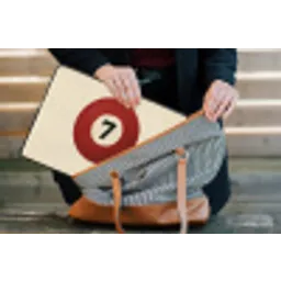 Cirkel - Zeven - Lucky - Rood laptophoes neopreen klein -tas