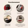 Amor - Hond  - Hartje - Rood Inductie beschermer vinyl 3mm middel -usfeer9_FR