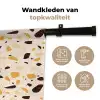 Terrazzo -  Patroon - Geel - Wandkleed katoen klein 269 -sfeer2