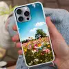 Bloemenweide - Blauw - Lucht - Kleuren Hoesje iPhone 16 Pro Max met koord klein -sfeer3