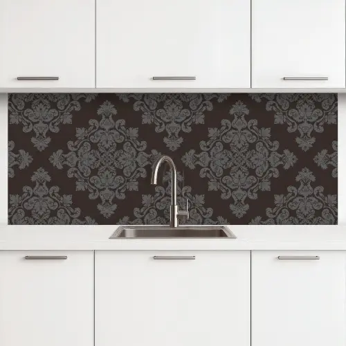 Bruin - Grijs - Sierlijk - Patroon keuken achterwand 2 middel 871 -3d