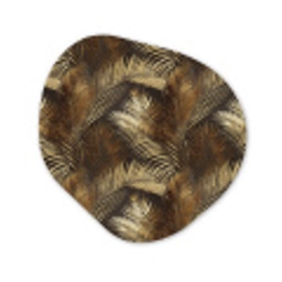 Tropisch - Bladeren - Goud Wandcirkel Organisch Forex 3mm klein 629 -3d