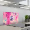 Discobal - Pink - Verf keuken achterwand spatscherm klein -3d_schuin