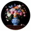 Rozen - Bloemen - Vaas - Boeket Wandcirkel plexiglas klein -3d