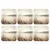 Meer - Water - Natuur - Beige onderzetter kurk middel -3d