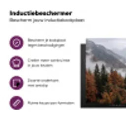 Bergen - Vallei - Mist - Herfst - Natuur Inductie beschermer vinyl 3mm klein -zzzzzzz-cc-usp