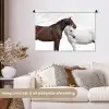 Paard - Modern - Balans Wandkleed katoen middel -sfeer1