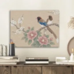 Bloemen - Vogels - Bloemen PET vilt klein -sfeer1