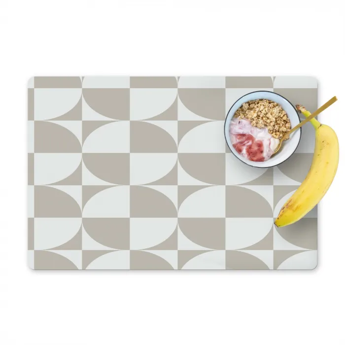 Lichtgrijs - Wit - Vierkant - Rond Placemat vinyl groot 368 -zzzproduct_Kitchenyeah-website
