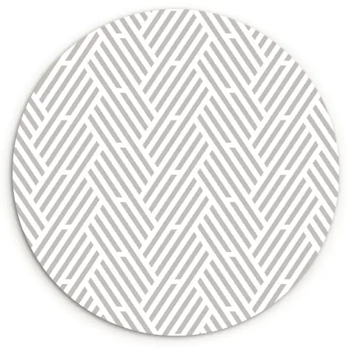 Grafisch - Patroon - Modern - Strepen Wandcirkel kunststof plaat 5mm dik klein 188 -3d
