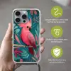 Kaketoe - Tropische bladeren - Tak Hoesje iPhone 16 Pro Max met koord klein -sfeer2_NL