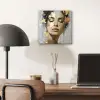 Sierlijk - Vrouw - Goud - Ogen aluminium wit klein -sfeer5
