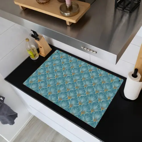 Symmetrisch - Patroon - Blauw Inductie beschemer met haakjes klein 777 -sfeer1