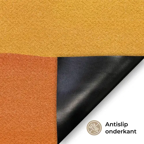 Zon - Heuvels - Abstract - Roze Deurmat klein -antislip_NL