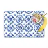 Sierborden - Bloemen - Blauw Placemat vinyl groot 368 -zzzproduct_Kitchenyeah-website