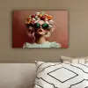 Vrouw - Macarons - Bril canvas 2cm klein -sfeer3