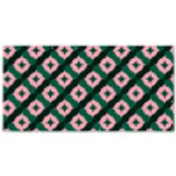 Groen - Roze - Retro - Sterren Balkonbeschermer Duitsland klein 596 -zz_3d