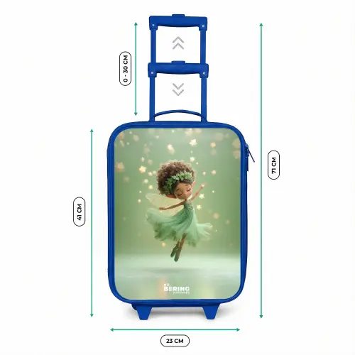 Dansende fee in groen licht Kinderkoffer - Blauw klein -productfoto_formaten