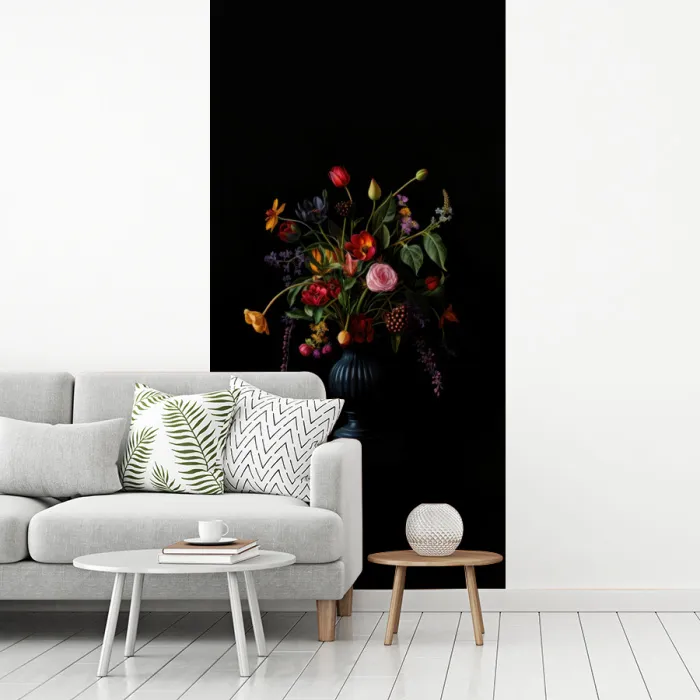 Bloemen - Bessen - Klassiek fotobehang vinyl groot -woonkamer