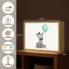 Zebra - Baby dier - Blauwe ballon Light Box met batterij (Wandlamp kind) middel -USP_websiteoverzichtNL