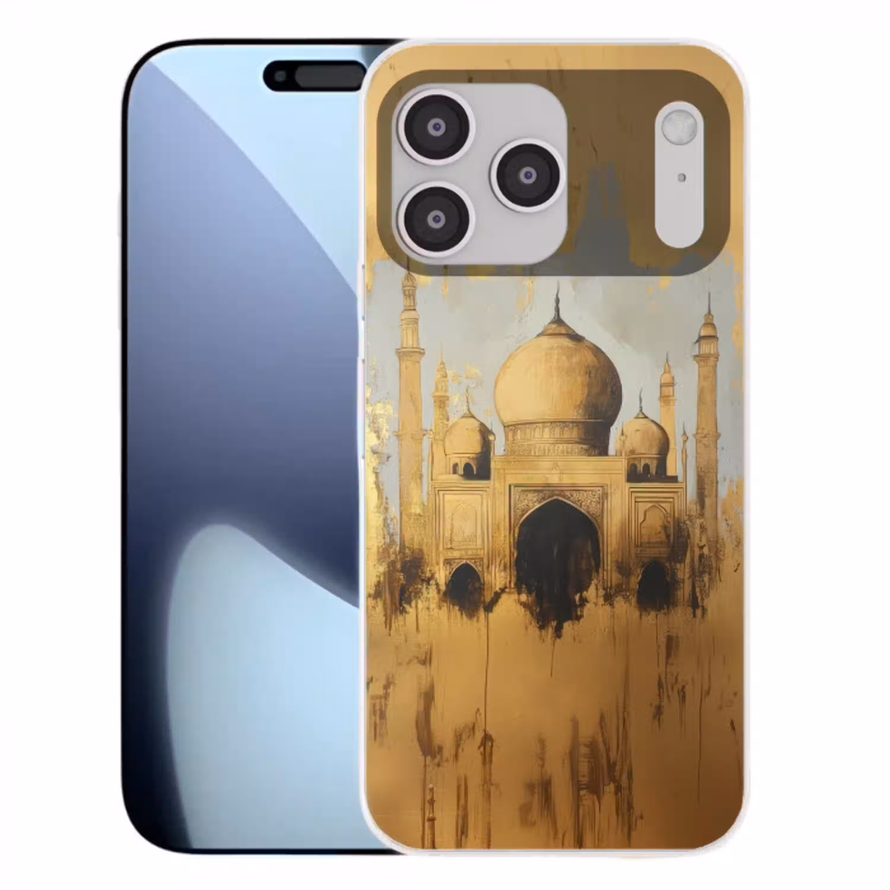 Moskee - Goud - Arabisch - Ramadan - Islamitische Telefoonhoesje iPhone 17 Pro Max klein -3d