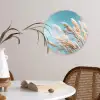 Siergras - Wind - Lichtbruin Wandcirkel kunststof plaat 5mm dik klein -sfeer4
