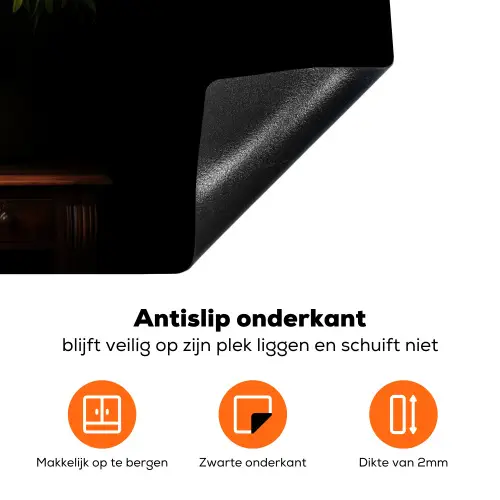 Kleur - Vaas - Bloemen - Boeket Inductie beschermer vinyl 3mm klein -zzzzzzz-td-onderkant