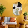 Paint - Abstract - Kleuren Wandcirkel Ovaal Glas middel -sfeer4