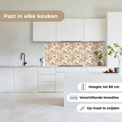 Bloemen - artistiek - Goud keuken achterwand 2 middel 871 -sfeer4_NL
