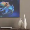 Octopus - Stippen - Blauw - Zee PET vilt klein -sfeer6_closeup