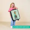 Stoere dino met grote ogen Kinderkoffer - Zwart klein -sfeer2_UK