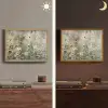 Bloemen - Bladeren - Abstract - Modern Light Box met batterij (Wandlamp) middel -sfeer3
