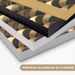 Schubben - Structuur - Goud Textielframe zwart klein 947 -USP_kleurenDE