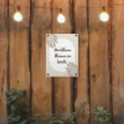 Bloemen - Quote - Zomer - Beige tuinposter los doek klein -sfeer1