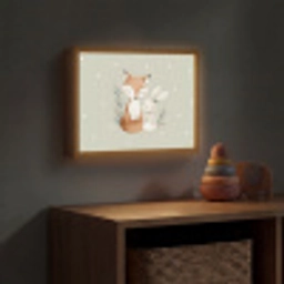 Minimalistisch - Dieren - Bladeren - Stippen Light Box met batterij (Wandlamp kind) middel -sfeer5_kind