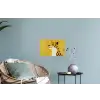 Cheetah - Illustratie - Geel Muursticker klein -plant