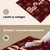 Sterren - Luipaardprint - Dream - Bordeaux Inductie beschemer met haakjes klein -ky-schoon-de