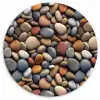 Kleuren - Matte - Stenen Wandcirkel kunststof plaat 5mm dik klein 188 -3d