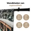 Brug - Winterlandschap - Bos - Natuur - Sneeuw Wandkleed katoen klein -sfeer2